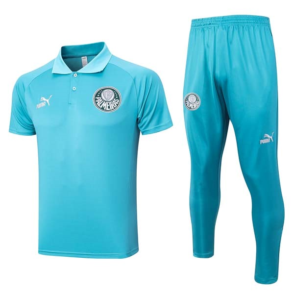 Polo Palmeiras Conjunto Completo 2023-2024 Azul